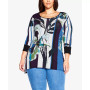 Plus Size Romy Round Neck Top