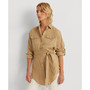 Lightweight Belted Linen Shirt