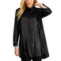 Women's Sequined Tunic Button-Down Shirt