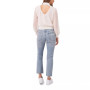 Women's Long Sleeve Cropped Mock Neck Blouse