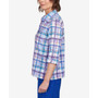Women's Classics Endearing Plaid Button Down Top