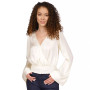 Women's Smocked Kimono-Sleeve Top