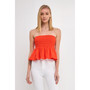 Women's Smocked Strapless Top