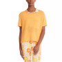 Marc New York Women's Performance Short Sleeve Knit Mesh Pullover with Front Chest Pocket Top