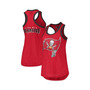 Women's Red Tampa Bay Buccaneers Tater Tank Top