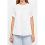 Women's Trim Detail Ruffled Top