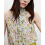 Women's Floral Tie Blouse