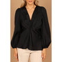Womens Karina V Neck Satin Top