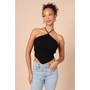Womens Larissa Halter Knit Top
