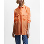 Women's Satin Pocket Shirt