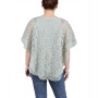 Petite Lace Poncho Top with Matching Tank