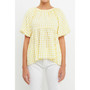 Women's Blouson Baby Doll Spaghetti Tie Top
