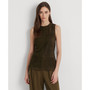 Women's Sleeveless Suede Blouse