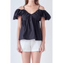 Women's Ruched Sleeve Top