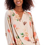 Petite Floral Surplice Top, Created for Macy's