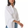 Women's Embellished Button-Down Poplin Blouse