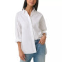 Women's Embellished Button-Down Poplin Blouse