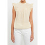 Women's Metallic Plaid Top