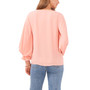 Women's Bubble-Sleeve V-Neck Blouse