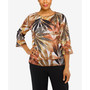 Petite Marrakech Skin Tropical 3/4 Sleeve Top