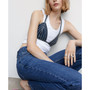 Women's Strass Denim Top