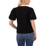 Women's Balloon Eyelet Sleeve Square Neck Knit Top
