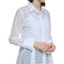 Women's Cotton Circle-Lace Spread-Collar Tunic