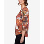 Women's Classics Autumn Leaves Asymmetric Hem Top