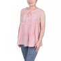 Petite Sleeveless Tiered Blouse