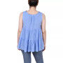 Petite Sleeveless Tiered Blouse