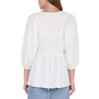 Women's Textured Tiered 3/4-Sleeve Top