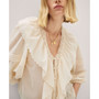 Women's Ruffled Puff Sleeves Blouse
