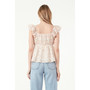 Women's Floral Top With Ruffle Detail