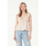 Women's Floral Top With Ruffle Detail