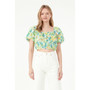 Women's Multi Color embellishment Cropped Top