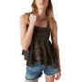 Women's Lace Handkerchief-Hem Tank Top