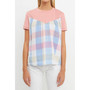 Women's Gingham Combo Top