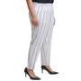 Trendy Plus Size Striped Slim-Leg Pants