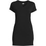 Women's Petite Short Sleeve Jersey Extra Long Vneck Tunic