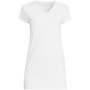 Women's Petite Short Sleeve Jersey Extra Long Vneck Tunic