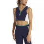 Women's Cropped Colorblocked V-Neck Tank Top