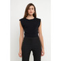 Women's Elevated Solid Knit Padded Top