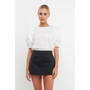 Women's Ruffled Top with Smocking Detail