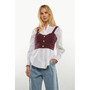 Women's Boucle Tweed Cropped Top