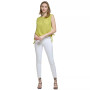 Women's Side-Tie Pintuck Round-Neck Top