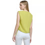 Women's Side-Tie Pintuck Round-Neck Top
