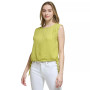 Women's Side-Tie Pintuck Round-Neck Top