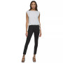 Women's Side-Tie Pintuck Round-Neck Top
