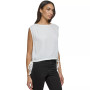 Women's Side-Tie Pintuck Round-Neck Top