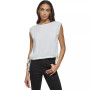Women's Side-Tie Pintuck Round-Neck Top